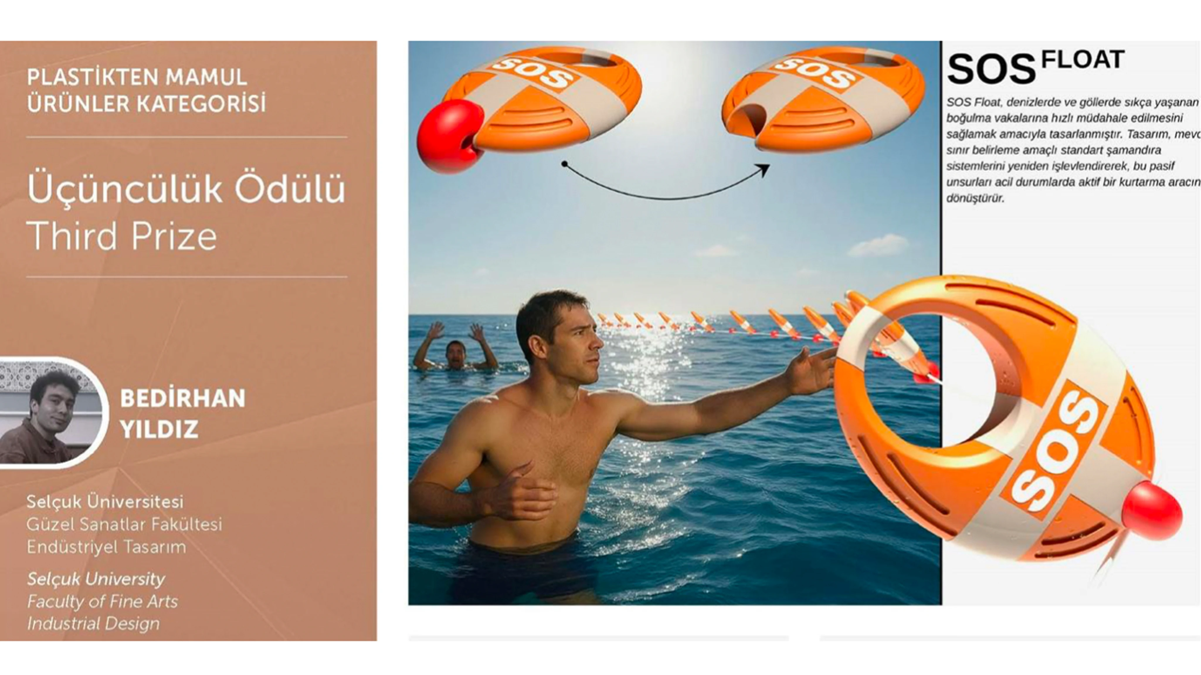 Selçuk Üniversitesine, Endüstriyel Tasarım Yarışması’ndan üçüncülük ödülü